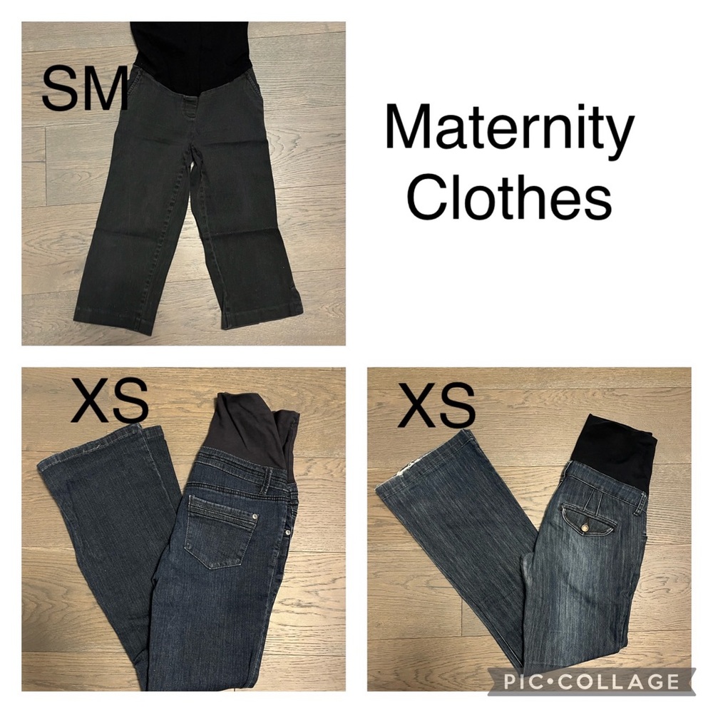 Thyme maternity denim jeans & motherhood crops